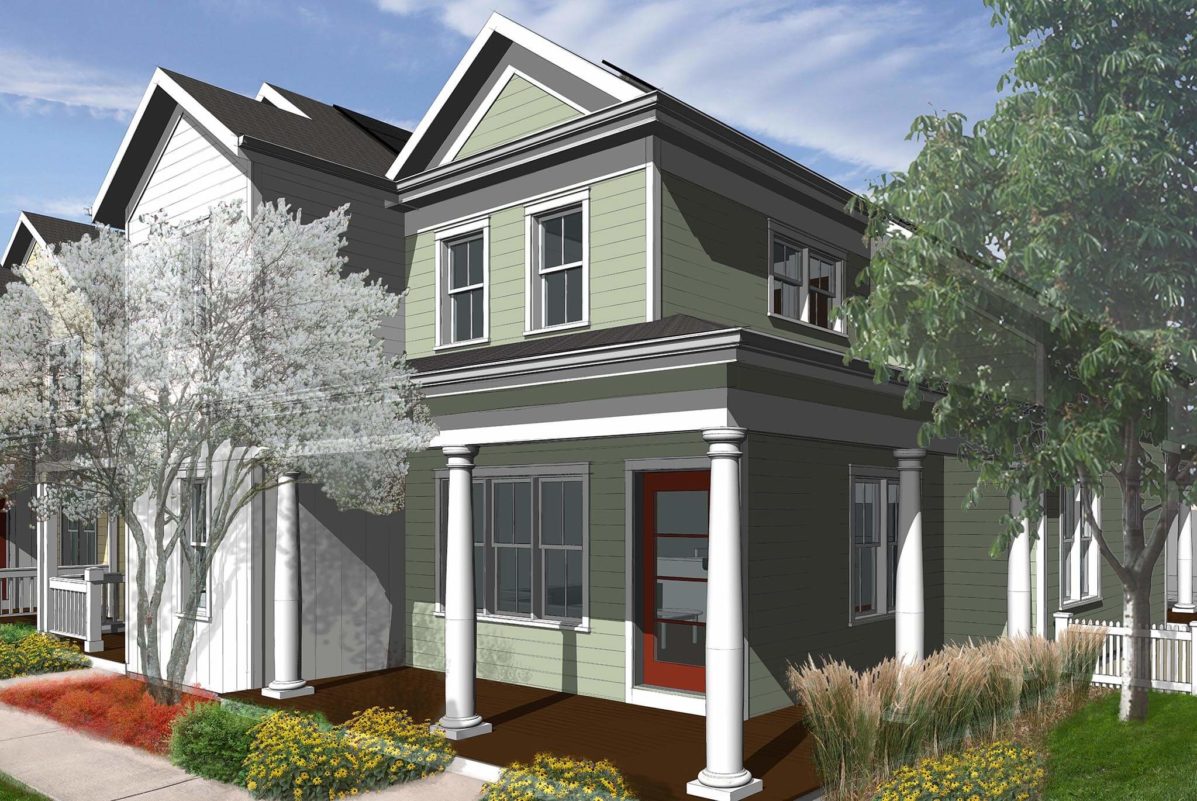 Rendering for Harmony Cottages Affordable Housing in Fort Collins, CO