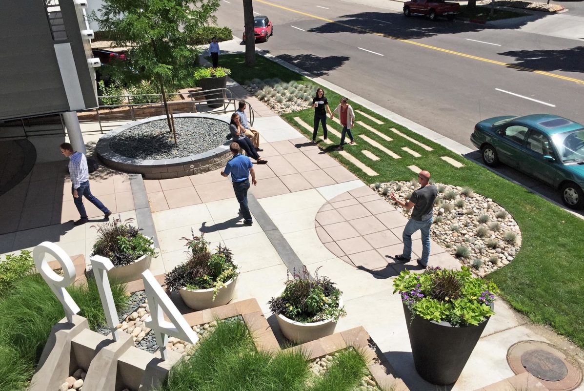 Outside shot of 419 Canyon Ave Plaza – Fort Collins, CO Ripley Design Inc