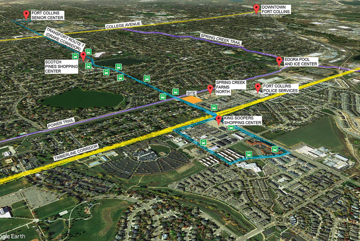 3d view VOA senior housing project – Ripley Design Fort Collins