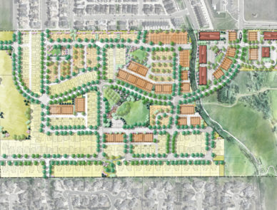 Plan Rendering of 40 North Subdivision
